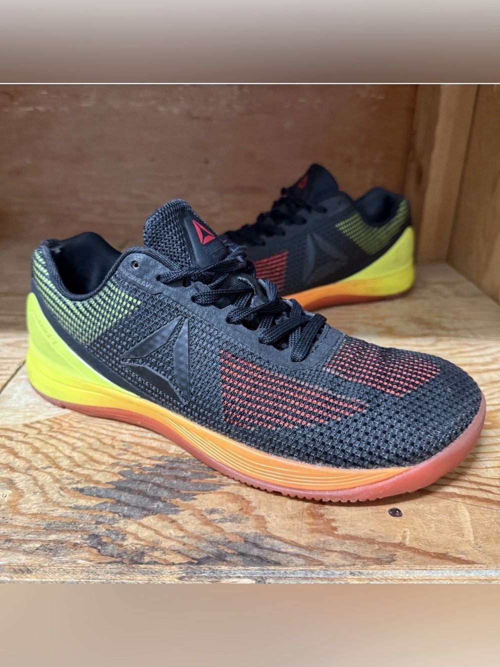 Reebok CrossFit Nano 7 Minimalist Barefoot Workout Shoes Women’s 10 Vit C/Black
